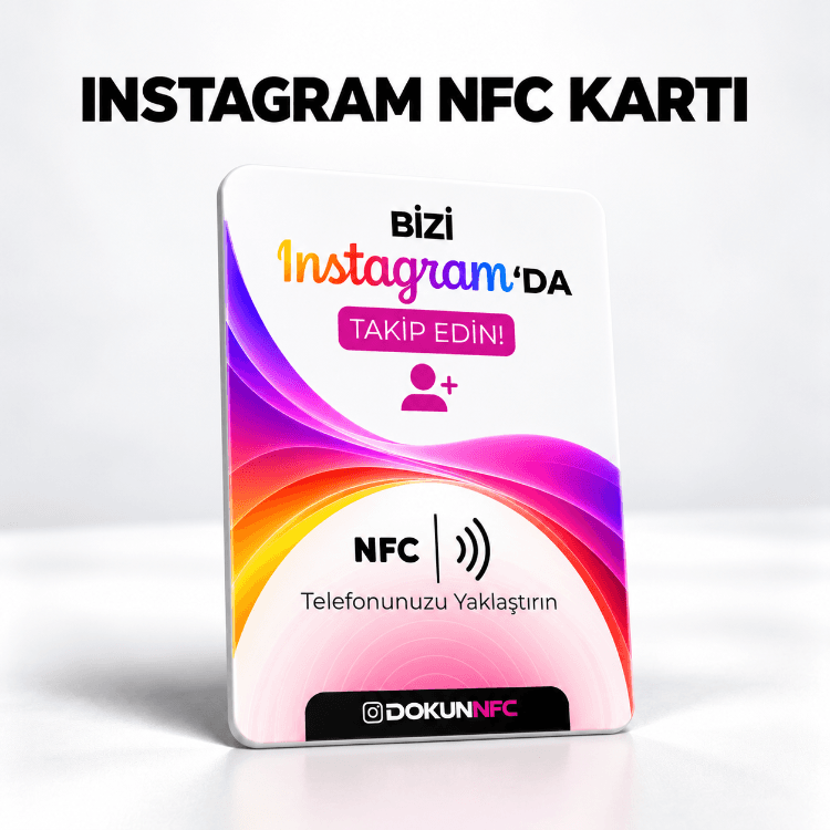 Instagram NFC Kartı 15x10 cm