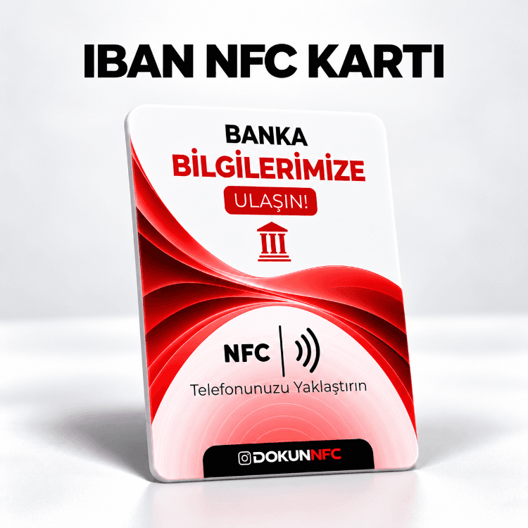 IBAN NFC Kartı 15x10 cm