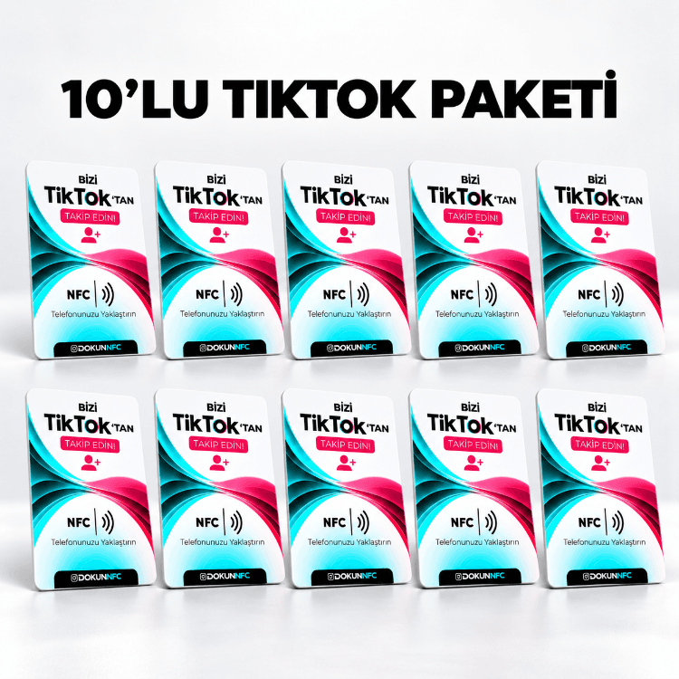 10’lu TikTok Paketi 15x10 cm