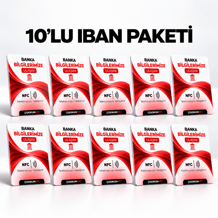 10’lu IBAN Paketi 15x10 cm