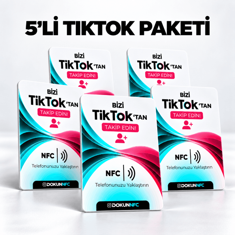 5’li TikTok Paketi 15x10 cm